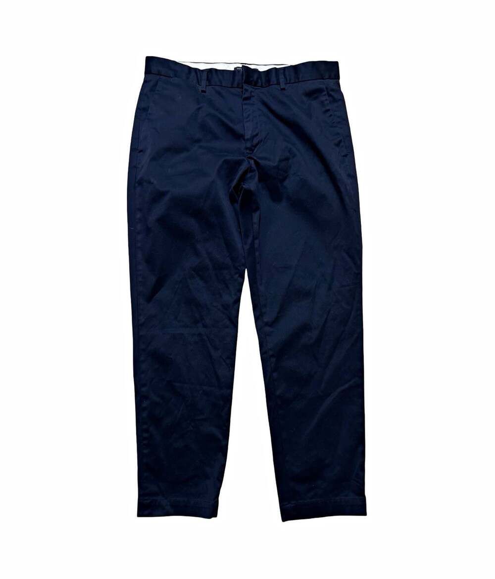 Banana Republic Tapered Fit Navy Chino Pants Mens 34 Stretch Flat Front
